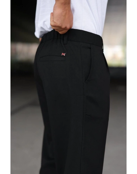 Erkek Beli Lastikli Baggy Pantolon