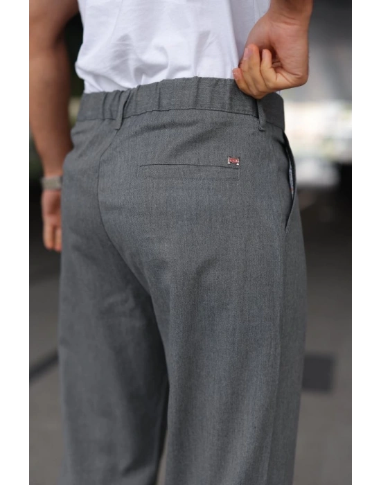 Erkek Beli Lastikli Baggy Pantolon