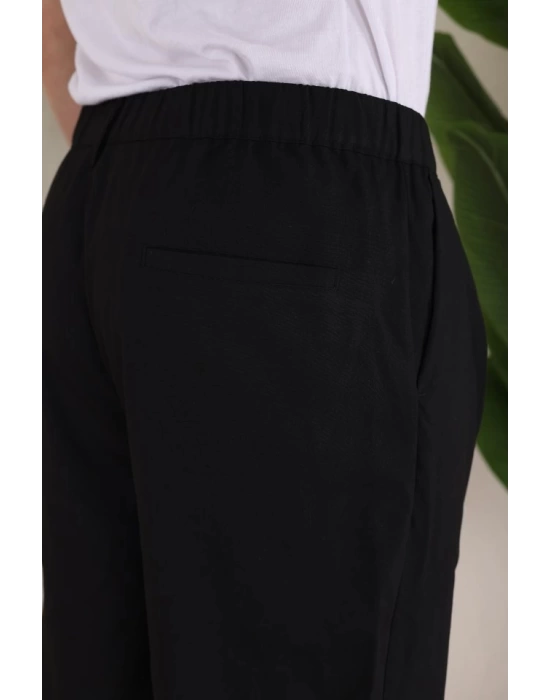 Erkek Beli Lastikli Pileli Baggy Pantolon