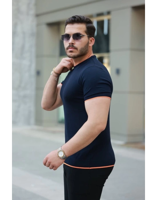 Erkek Bisiklet Yaka Kısa Kollu Tişört