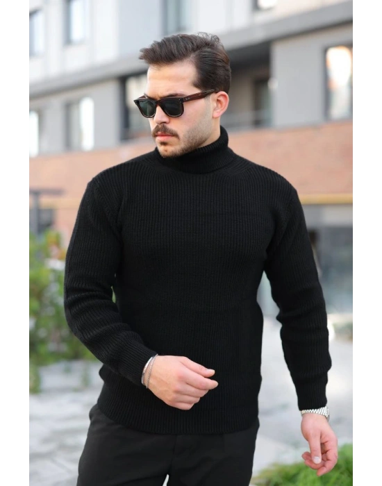 Erkek Boğazlı Örme Kazak