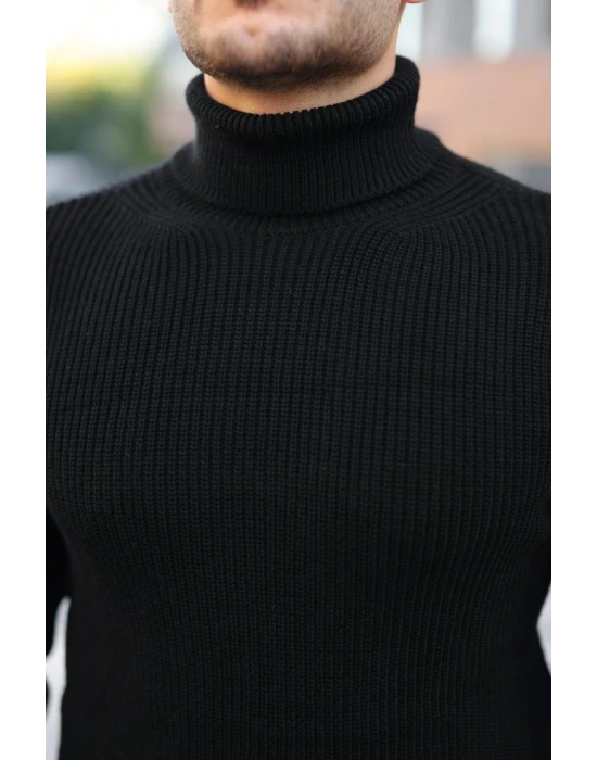 Erkek Boğazlı Örme Kazak