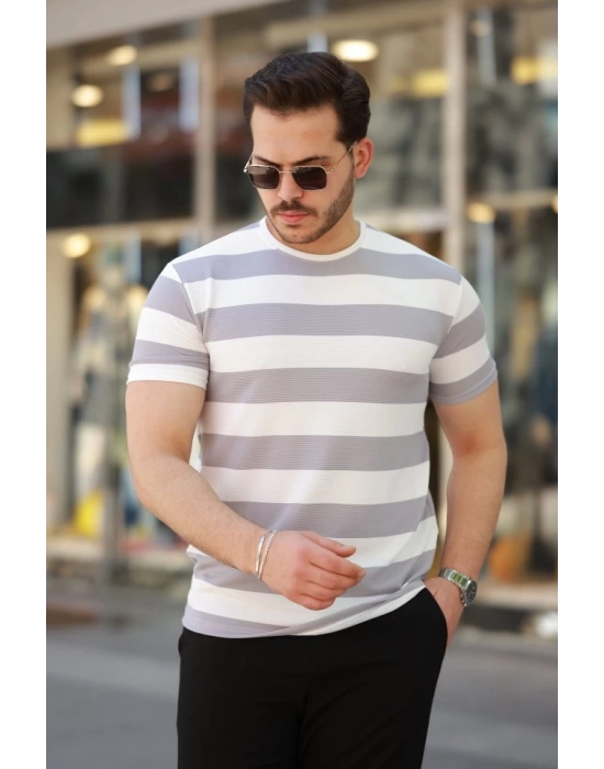 Erkek çift Renk Pamuklu örme Kumaş Kısa Kollu T-shirt