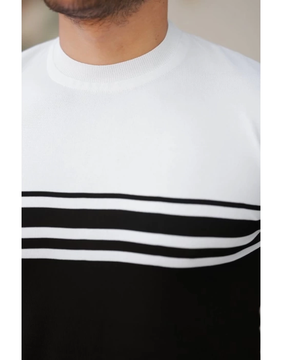 Erkek çizgili Kısa Kollu T-shirt