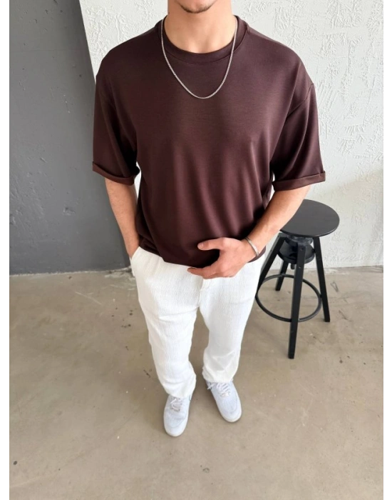 Erkek Duble Kol Basic Tişört