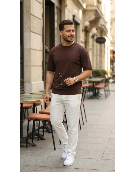 Erkek Duble Kol Basic Tişört