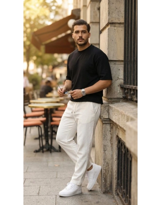 Erkek Duble Kol Basic Tişört