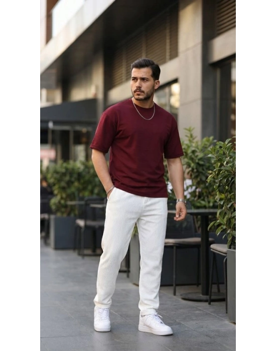 Erkek Duble Kol Basic Tişört