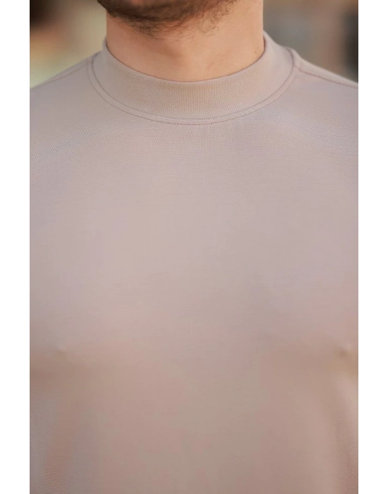 Erkek Yarım Balıkçı Yaka Kısa Kollu T-shirt