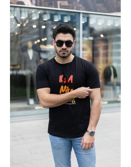 Erkek It Is A Mike Thing Baskılı Erkek T-shirt
