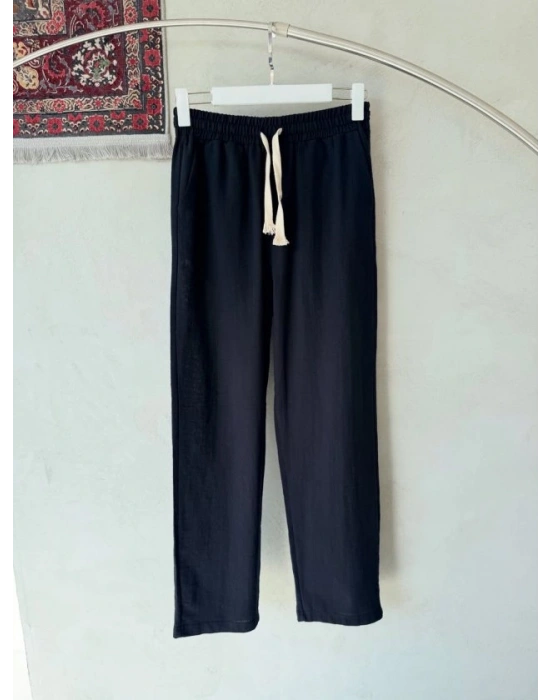 Erkek İthal Yıkamalı Keten Pantolon