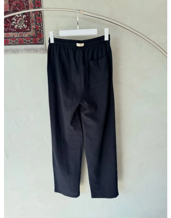 Erkek İthal Yıkamalı Keten Pantolon