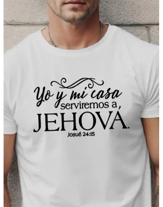 Erkek Jehova Baskılı Süprem T-shirt