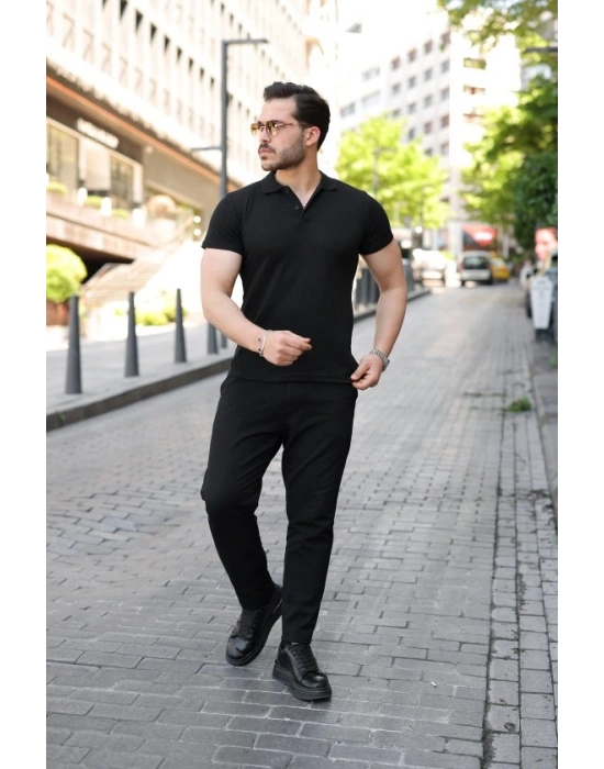Erkek Kısa Kollu Yakalı Tişört