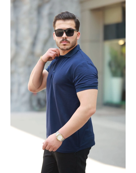 Erkek Kısa Kollu Yakalı Viskon Iki Iplik Erkek Bluz