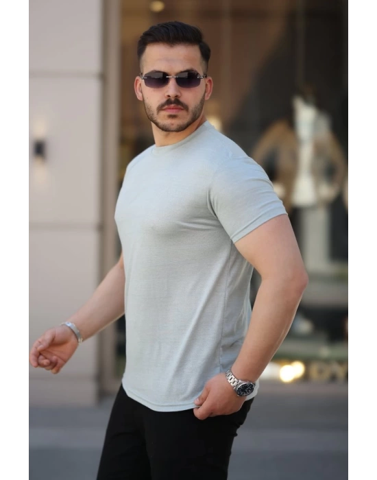 Erkek Mini Jakarlı Kısa Kollu T-shirt