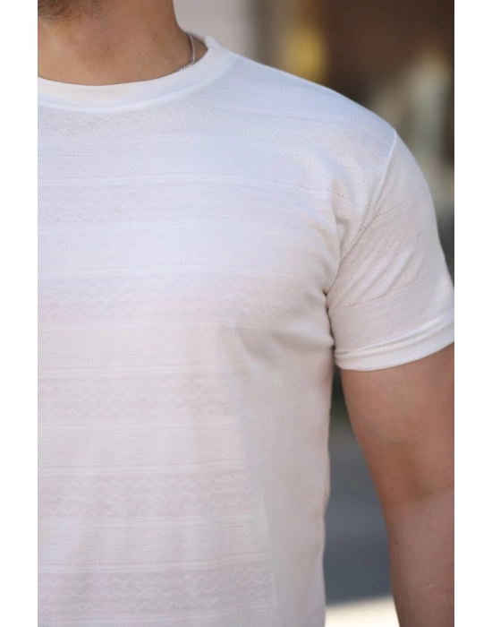Erkek Mini Jakarlı Kısa Kollu T-shirt