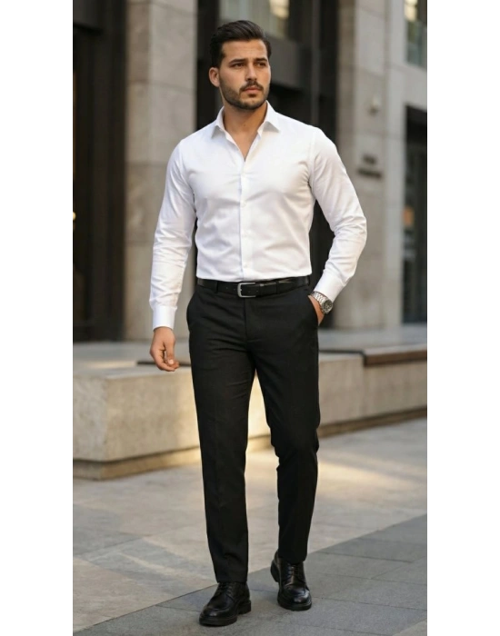 Erkek Saten Klasik Gömlek