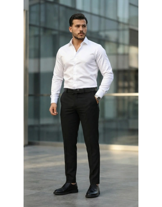 Erkek Saten Klasik Gömlek