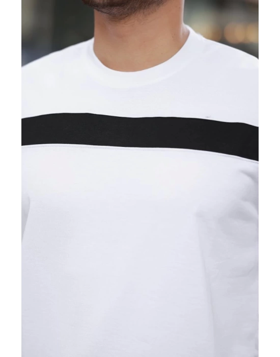 Erkek şerit Detaylı Kısa Kollu T-shirt