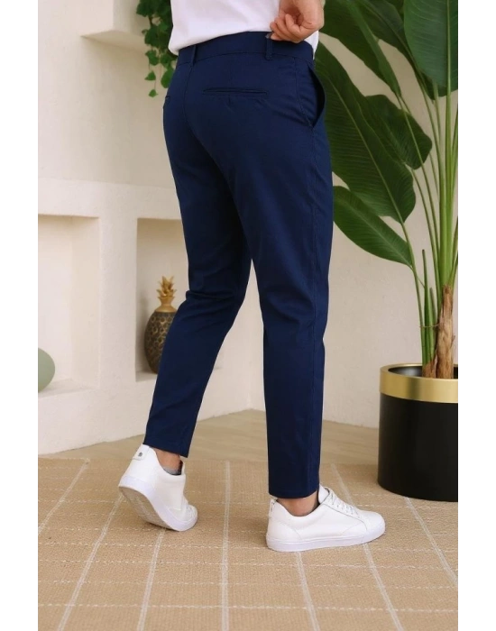 Erkek Slim Fit Dilli Kumaş Pantolon