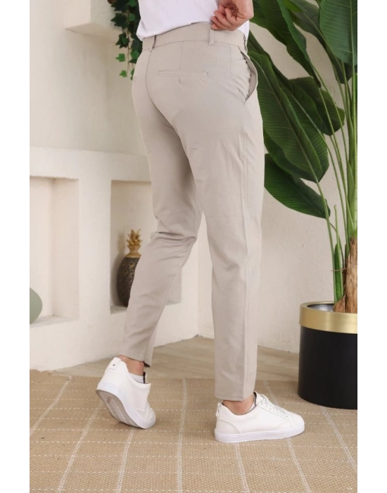 Erkek Slim Fit Dilli Kumaş Pantolon
