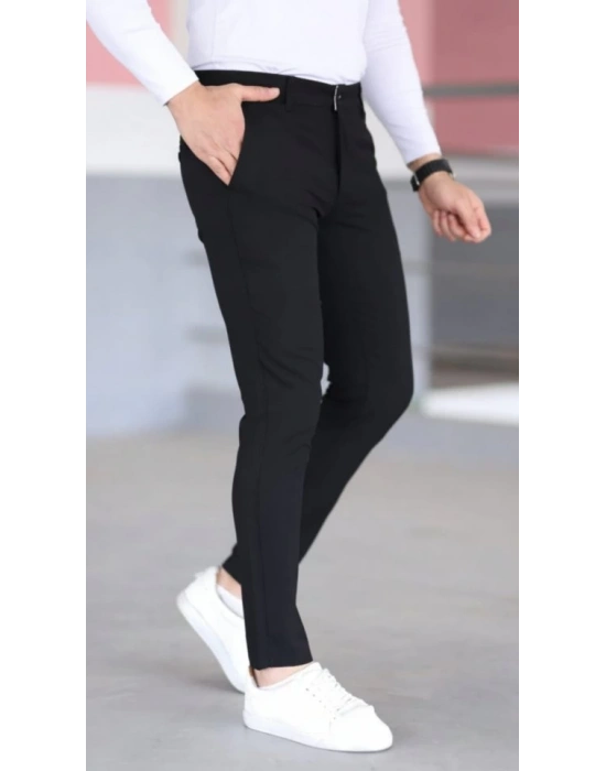 Erkek Slim Fit Likralı Gabardin Pantolon