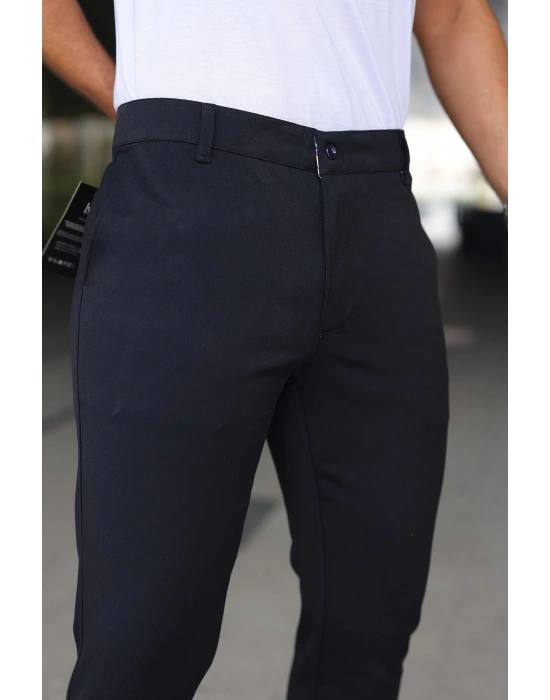 Erkek Slim Fit Likralı Gabardin Pantolon