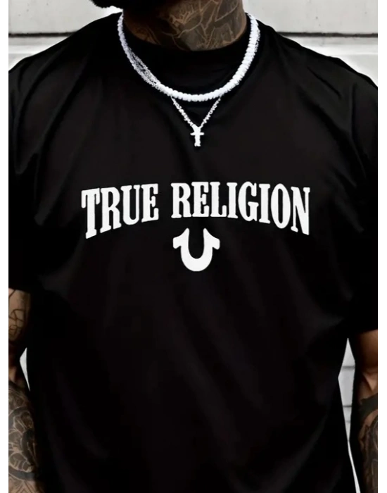 Erkek True Religion Baskılı Süprem T-shirt