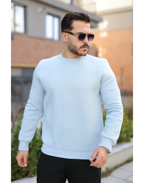 Erkek Üç İplik Şardonlu Sweatshirt