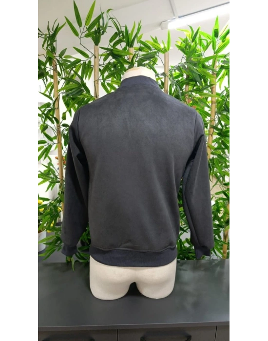 Erkek önden Fermuarlı Içi Astarlı Süet Ceket