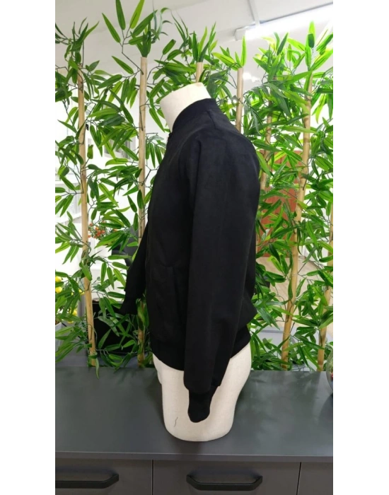 Erkek önden Fermuarlı Içi Astarlı Süet Ceket