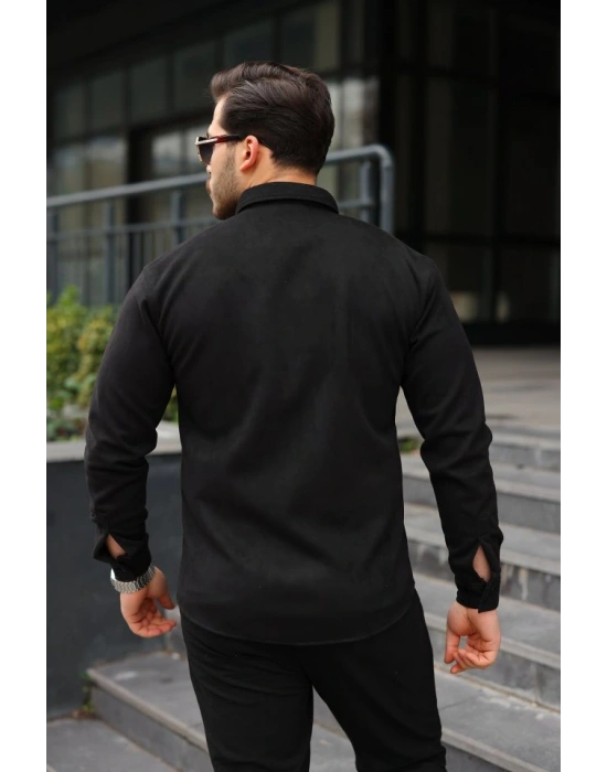 Erkek Uzun Kollu Süet Gömlek