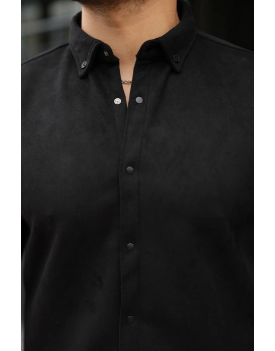 Erkek Uzun Kollu Süet Gömlek