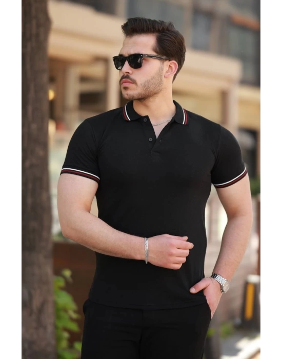 Erkek Yakalı Kısa Kollu T-shirt