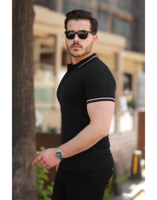 Erkek Yakalı Kısa Kollu T-shirt
