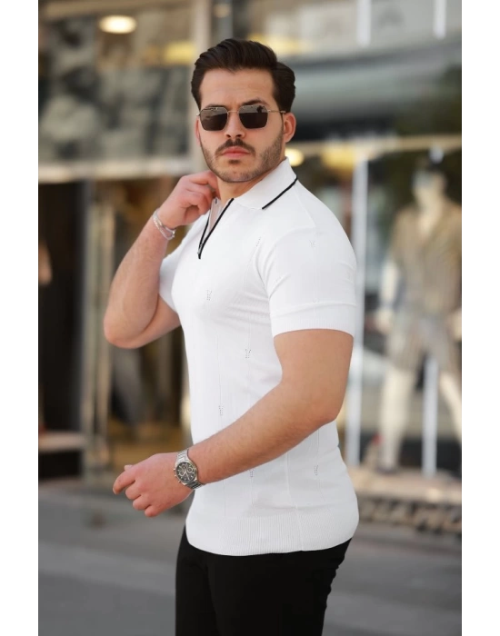 Erkek Yakalı Kısa Kollu T-shirt