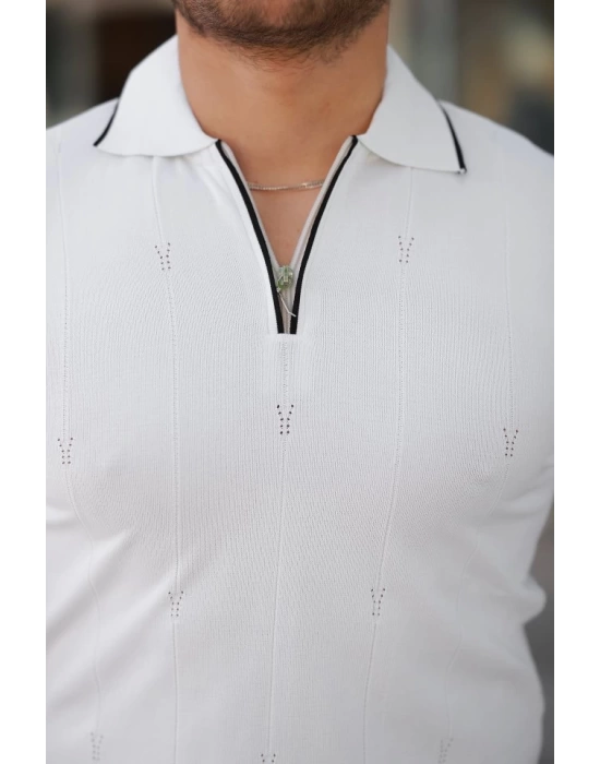 Erkek Yakalı Kısa Kollu T-shirt