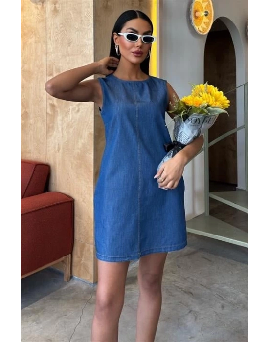 Sırt Bağcıklı Tensel Elbise 2880