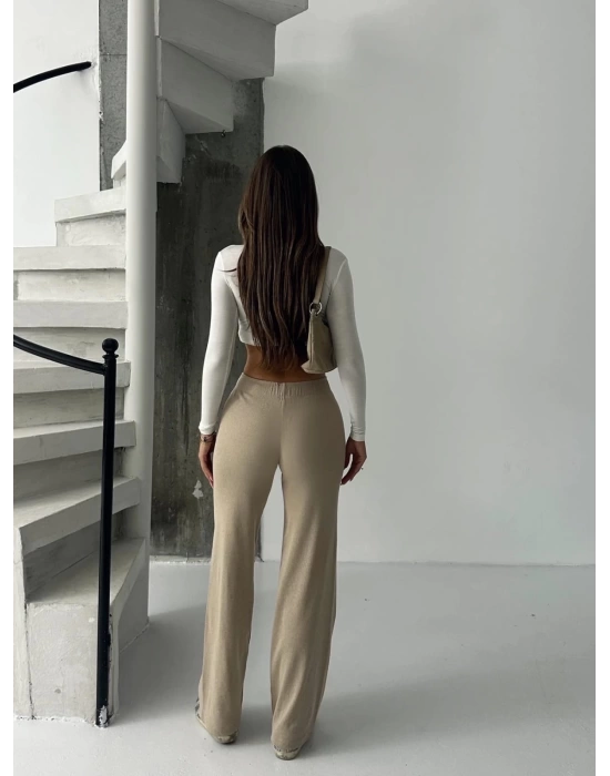 Fit comfort bej salaş pantolon A6011