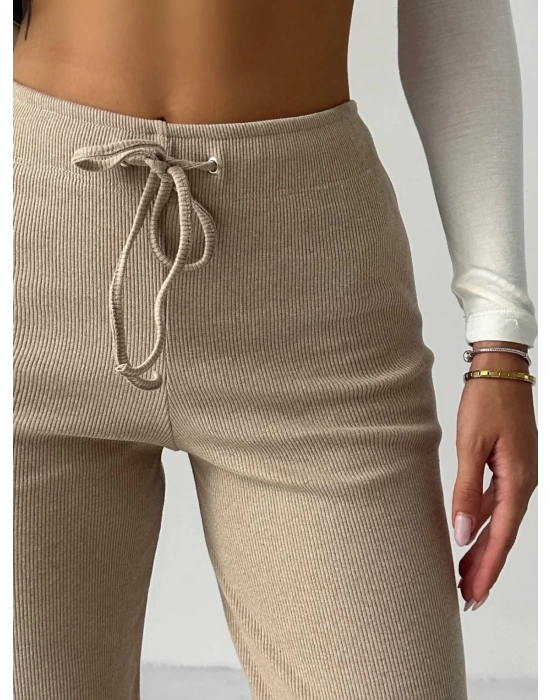 Fit comfort bej salaş pantolon A6011