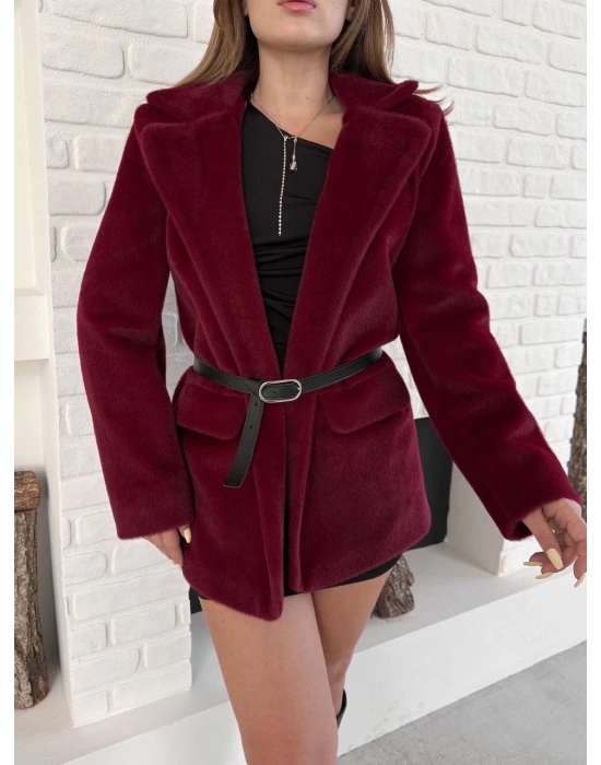 Fok ceket premıum kalite bordo st255860