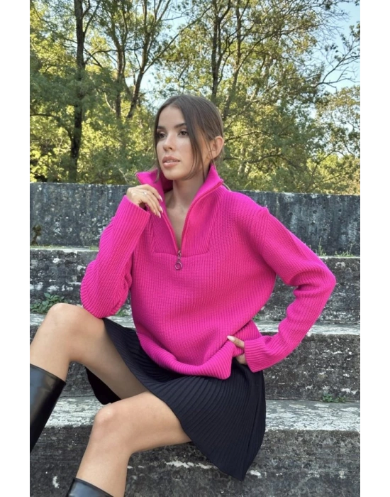 Kadın Fermuarlı Mevsim Kışlık Uzun Dengeli Çizme