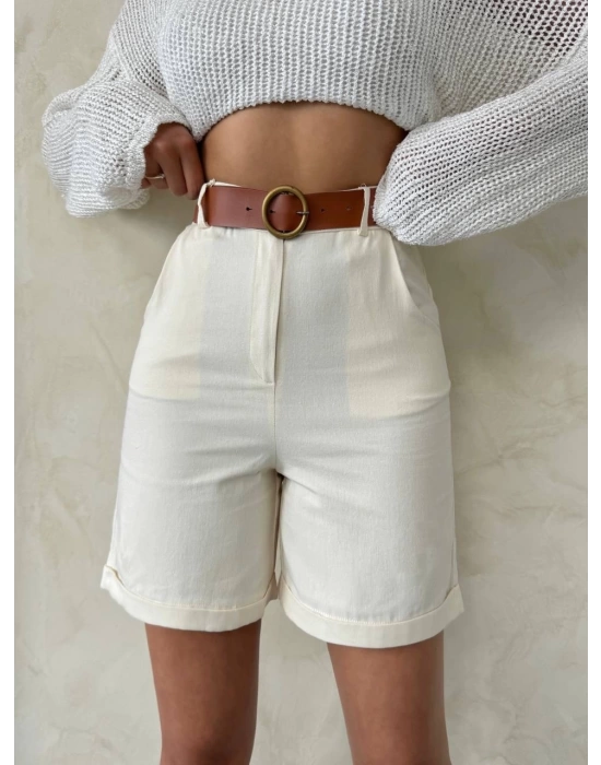 Gabardin kumaş şort