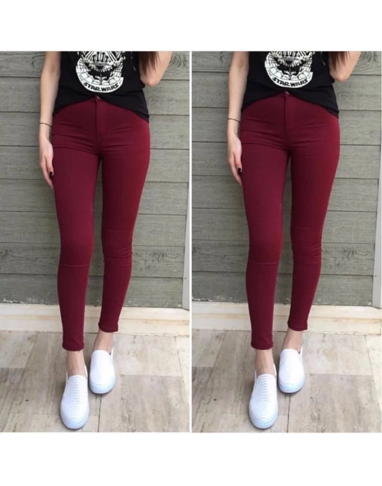Gabardin Kumaş Yüksek Bel Pantolon 90cm Bel 38cm