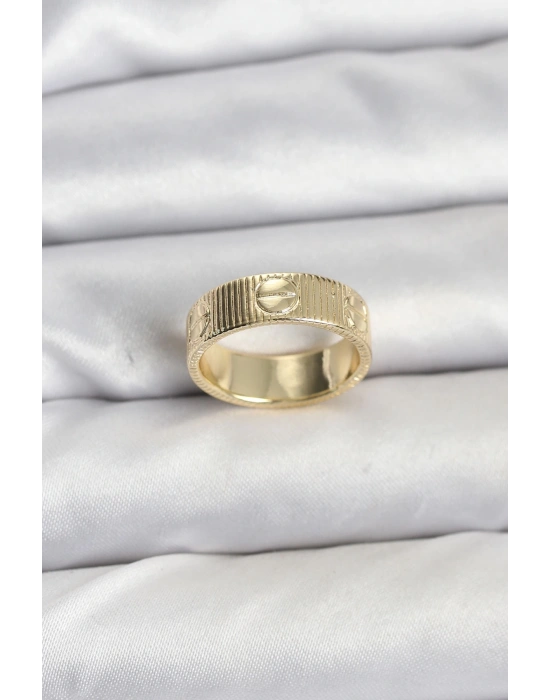 Gold Renk Model Kadın Yüzük