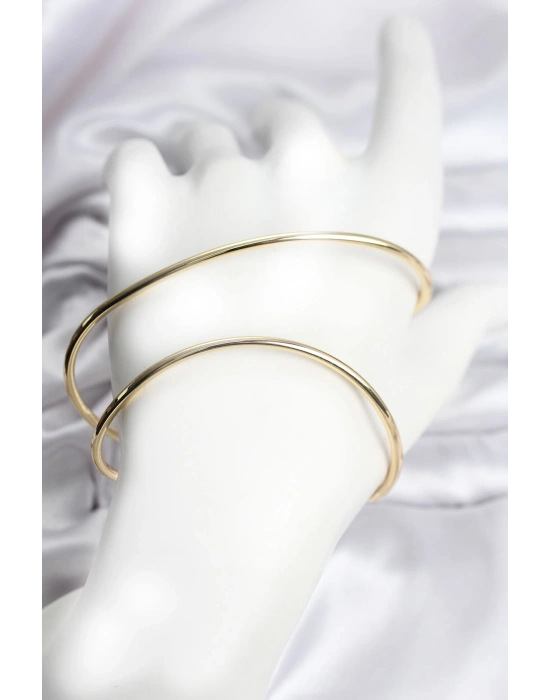 Gold Renk Pirinç El Bileziği