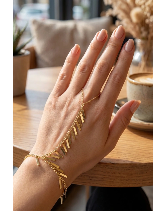 Gold Renk Pirinç Sarkıt Plaka Model Şahmeran
