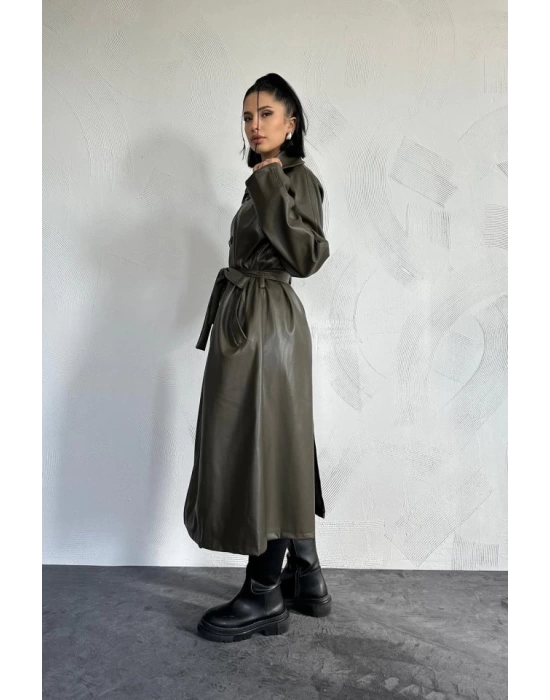 Haki Reglan Kol Trençkot