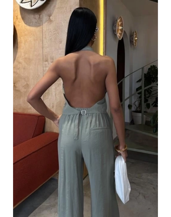 Halter Yaka Yelekli Modal Takım 10144